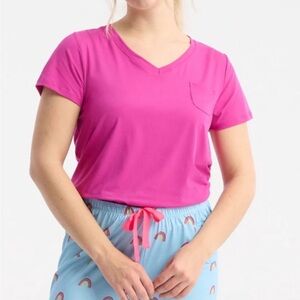 Women’s Polyknit V-Neck Tee - Rose Violet